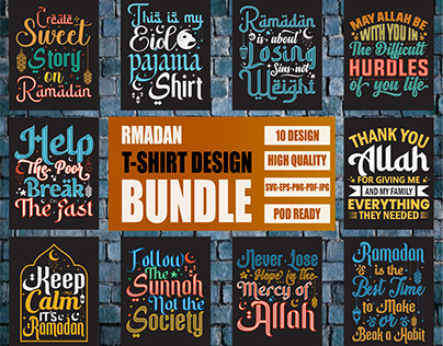 Ramadan T-Shirt Design Bundle