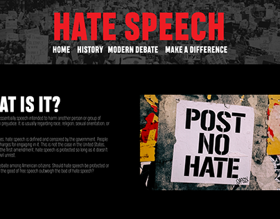 Hate Speech Micro-site