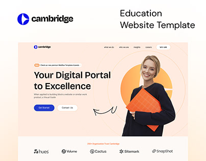Cambridge Webflow University Template