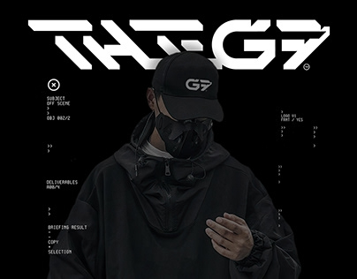 TheG7 - futuristic logo design / clothing brand