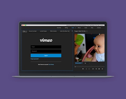 Vimeo Adobe Premiere Pro Panel