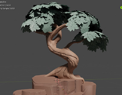 3D Sculpted Stylised Tree