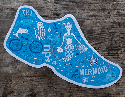 Mermaid triathlon design