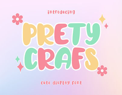 Prety Crafs - Cute Display Font