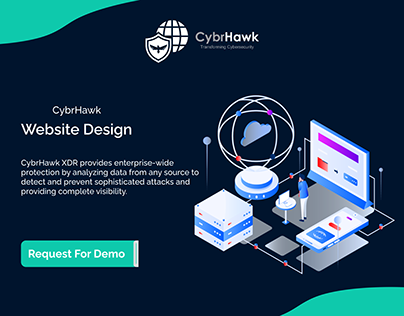 Project thumbnail - CybrHawk Website Design