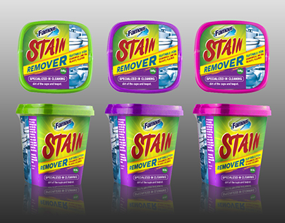 Famous Stain Remover Label Design
