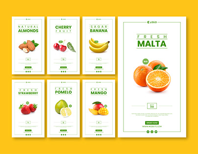Fresh Fruits - Instagram Story Template