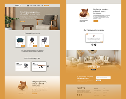 COMFYS | Landing Page Design