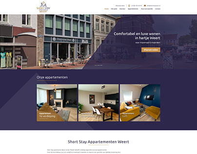 Website Short Stay Apartments Weert