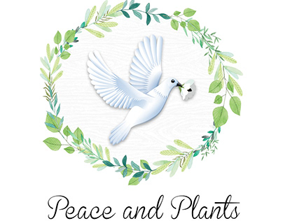 Peace and Plants Logo Design