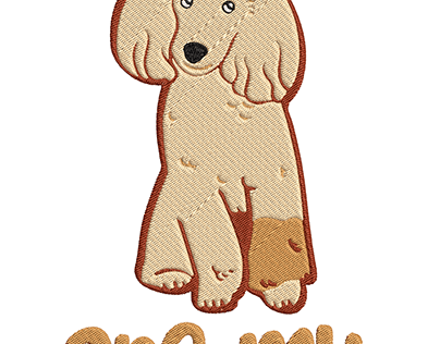 Poodles Dogs Embroidery