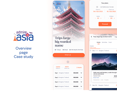 Admire Asia Overview page