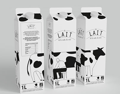 Le lait de la vache d'à côté - Packaging
