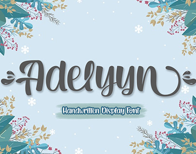 Adelyyn Display Free Font