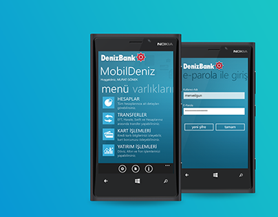 DenizBank MobilDeniz | Windows Phone 8 App