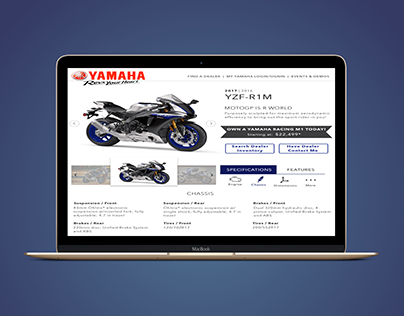 UI Product Card Design, Yamaha