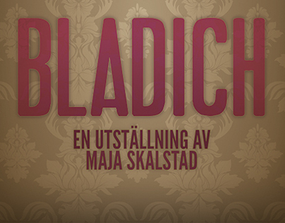 BLADICH - poster for an art exhibit