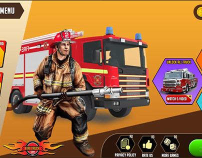 Fire Truck Game Ui