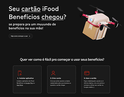 Landing Page iFood Benefícios - New Users Activation