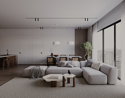 Visualization of the interior of an apartment