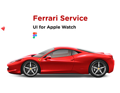 Ferrari Smart Watch UI Design App