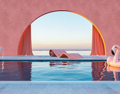 Pink Swimming Pool