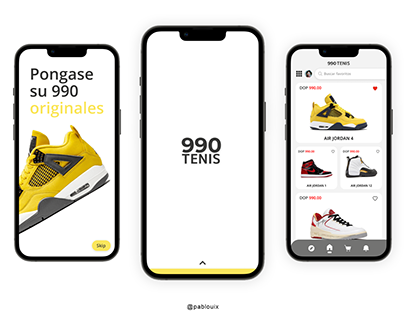 990 TENIS - Store website design concept