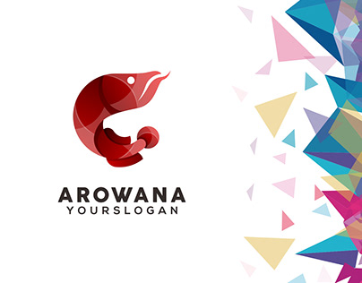 colorful arowana logo