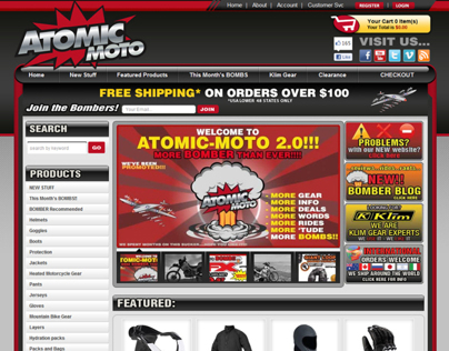 Atomic Moto 3DCart Design