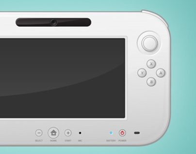 Wii U Controller (Free Vector .PSD)