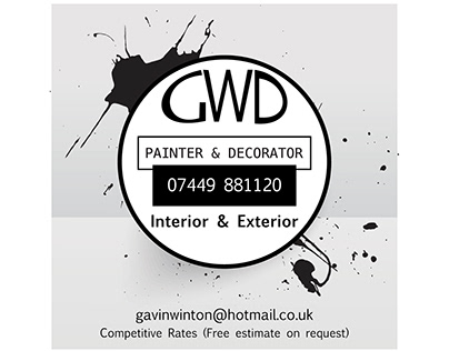 Logo Design B&W for GWD