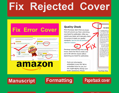 Book cover Design or Fix error cover