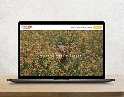 Burt's Bees Website Concept