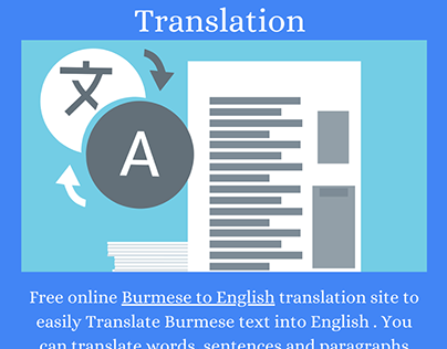 Burmese to English translation