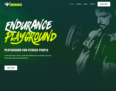 fitness center 04 landing page