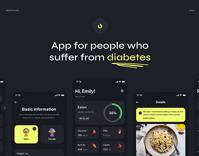 Glume - Healthcare mobile app for diabetics