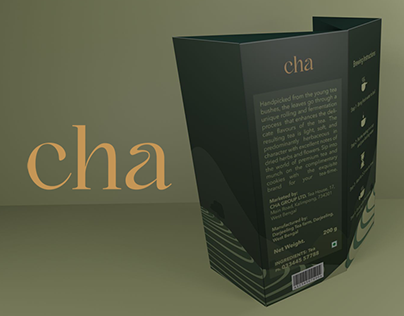 Packaging design & 3D Render for tea brand
