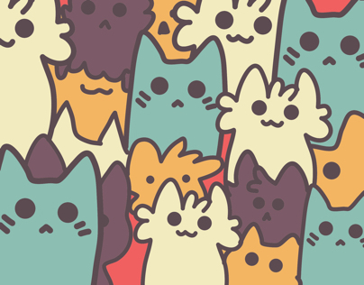 Kitty cluster wallpaper