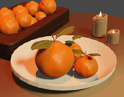 Orange in Blender3d