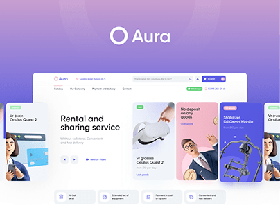 AURA: Website Design, UI/UX