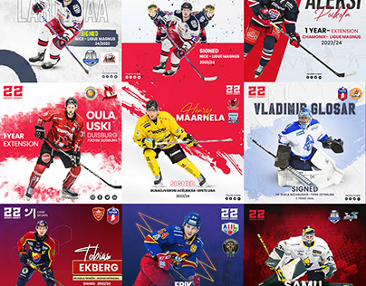 Ice Hockey Sports Post design