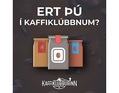Ad campaign for Kaffiklúbburinn