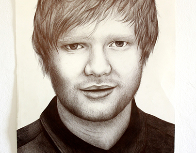 Ed Sheeran Ballpoint Pen Portrait/ Drawing