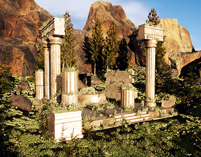 Ancient Temple Modular Kit - Download