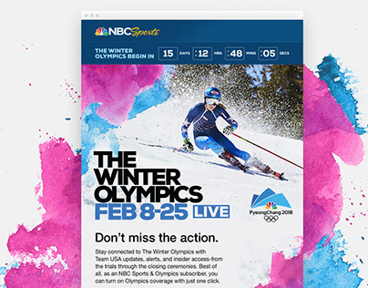 2018 NBC Sports Winter Olympics Email