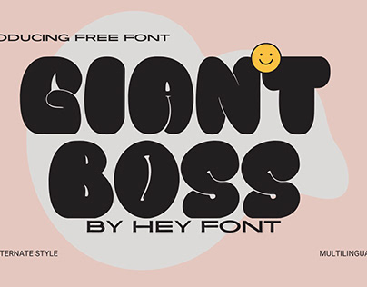 Giant Boss -Free Font For Commercial