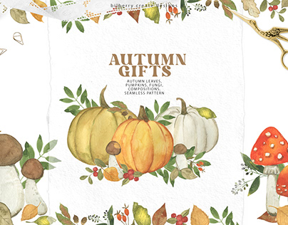 Watercolour Autumn Gifts