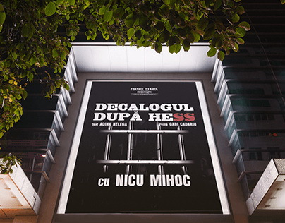 Poster, theater show "The Decalogue according to Hess"