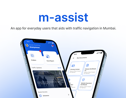 m-assist - Civilian Traffic App (UX/UI Case Study)