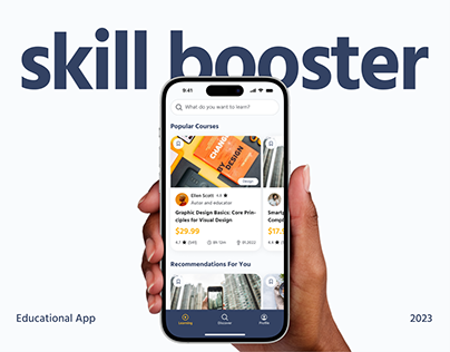 SkillBooster - Educational App - UX/UI Case Study